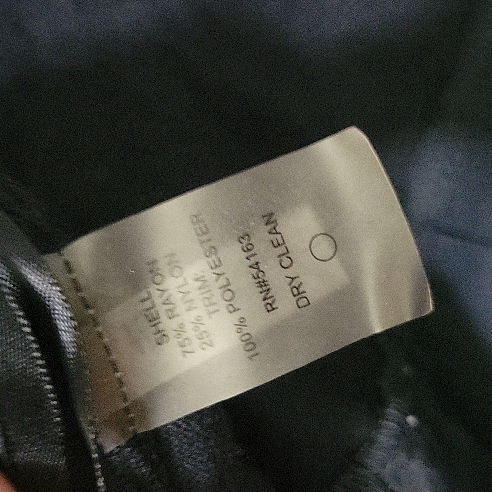 Tommy Hilfiger Navy Cardigan with Pleated Hem - Picture 4 of 5